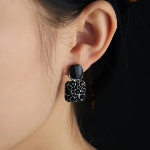 Crystal Square drop earring