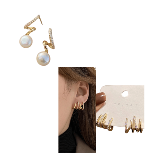 Korean Earrings | Earring For Women | Women Earring | Earring Combo Set