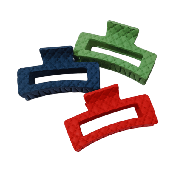 3 Pack Large Rectangle Hair Claw - Image 3