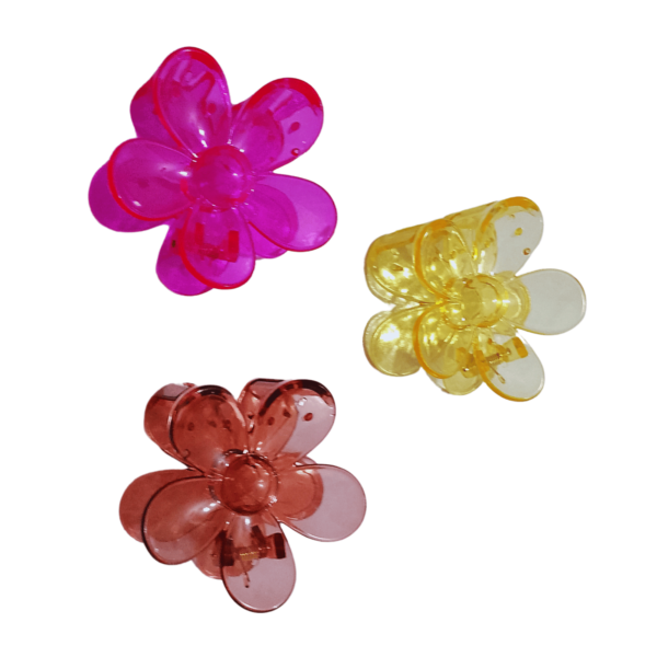 Pasnity Hair Claw Clips 3PCS Flower - Image 3