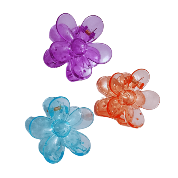 Pasnity Hair Claw Clips 3PCS Flower