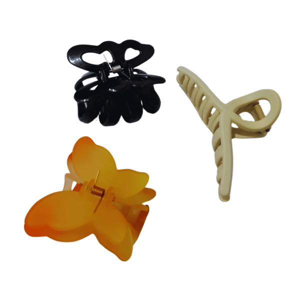 Set Of 3 (Random Colours) Hair Claw